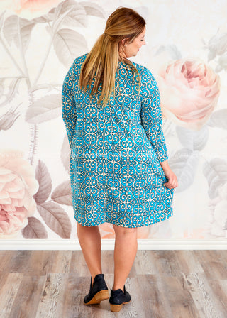 Afternoon Tea Dress - Blue - FINAL SALE