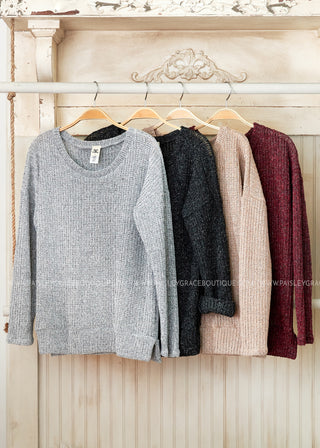 Knit Sweater- 4 Colors. - LAST ONE FINAL SALE