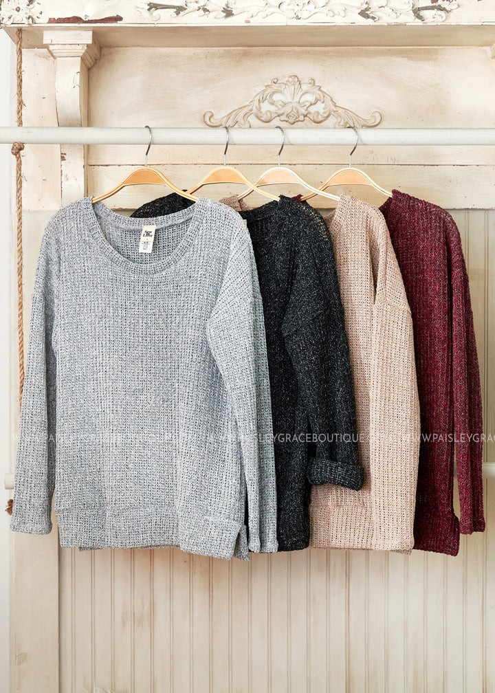 Knit Sweater- 4 Colors. - FINAL SALE