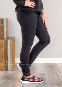 Abby Skinny by Liverpool - BLACK RISE - FINAL SALE