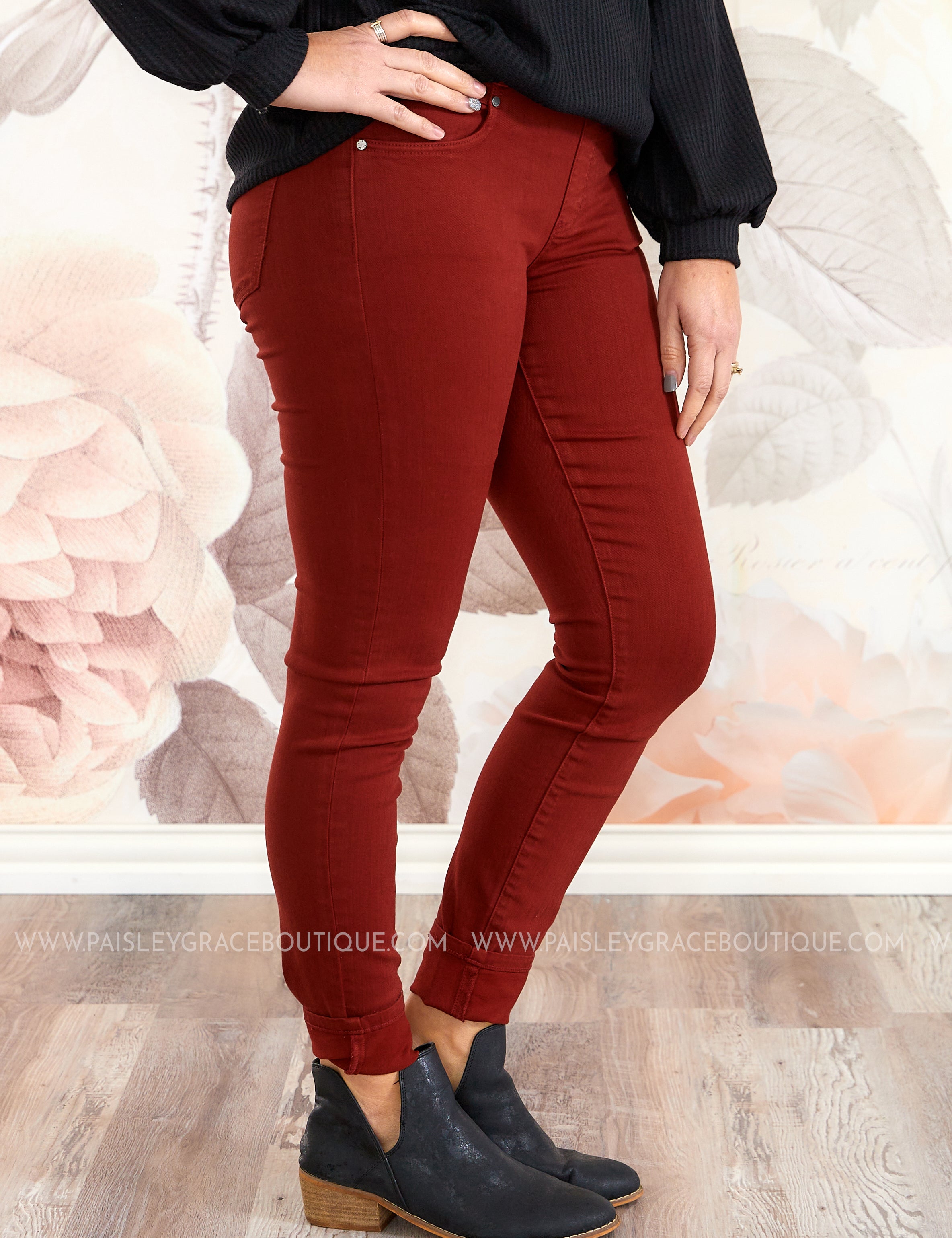Gia Glider Skinny by Liverpool - Deep Henna* LAST ONES FINAL SALE * - ALL STAR SALE