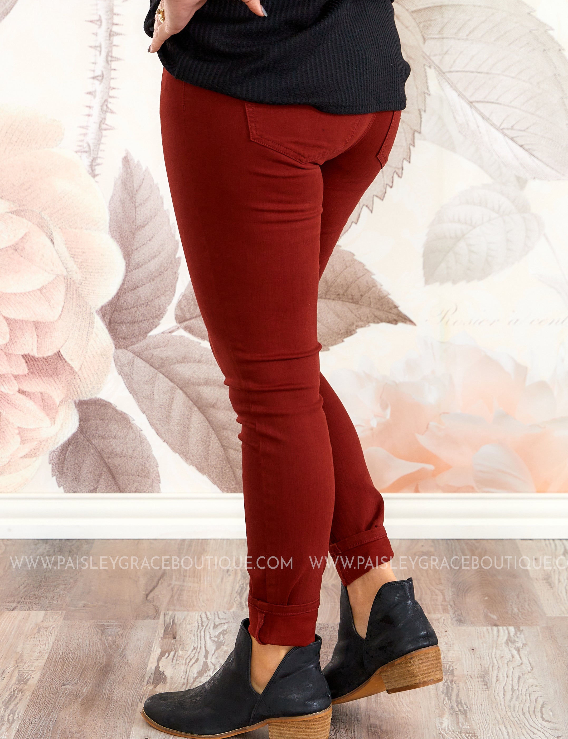 Gia Glider Skinny by Liverpool - Deep Henna* LAST ONES FINAL SALE * - ALL STAR SALE