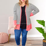 Karma Cardigan -CORAL* LAST ONES FINAL SALE *