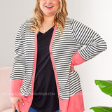 Karma Cardigan -CORAL* LAST ONES FINAL SALE *