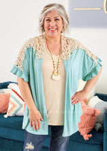 Load image into Gallery viewer, All That You Are Cardigan - Aqua  - FINAL SALE CLEARANCE

