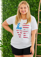 Load image into Gallery viewer, USA Love Tee  - FINAL SALE
