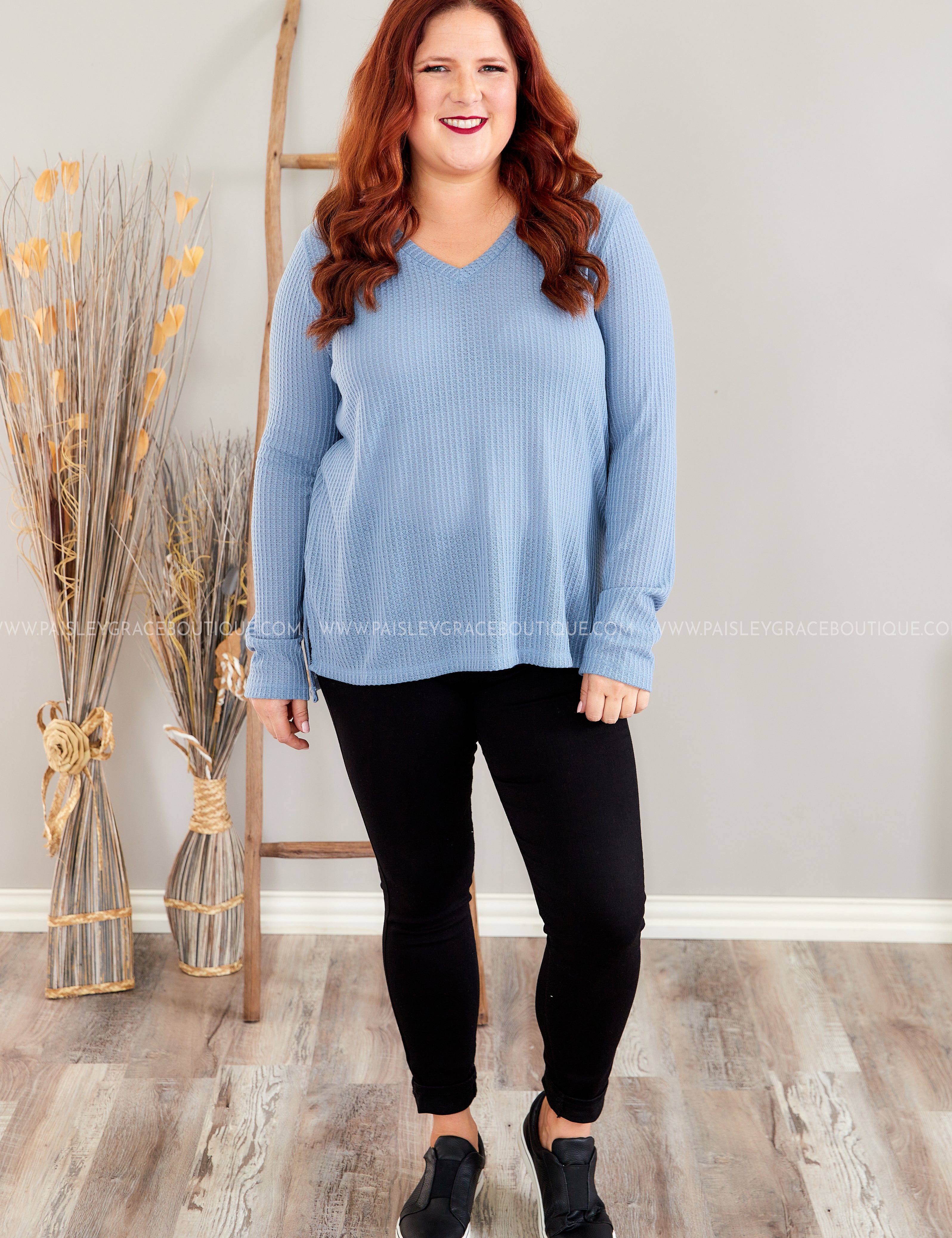 Love Language Top - BLUE* LAST ONES FINAL SALE *