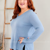 Love Language Top - BLUE* LAST ONES FINAL SALE *