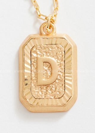 Gold Chain Initial Necklace - LAST ONE FINAL SALE