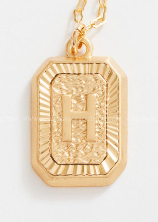 Gold Chain Initial Necklace - LAST ONE FINAL SALE