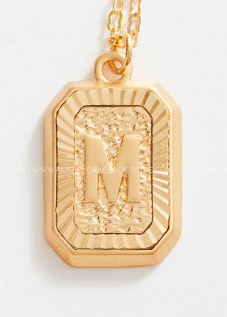 Gold Chain Initial Necklace - LAST ONE FINAL SALE