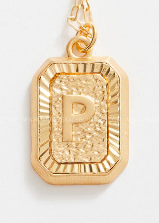 Gold Chain Initial Necklace - LAST ONE FINAL SALE