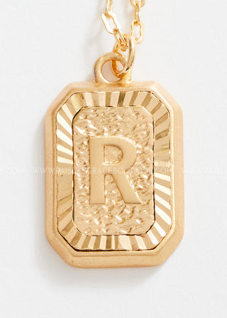 Gold Chain Initial Necklace - LAST ONE FINAL SALE