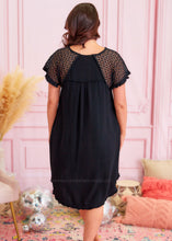 Load image into Gallery viewer, Give Me Butterflies Dress - Black - FINAL SALE
