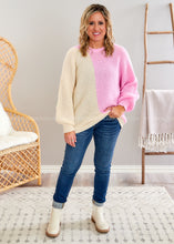 Load image into Gallery viewer, Maple Sweater by Mud Pie - Pink/Ivory - FINAL SALE
