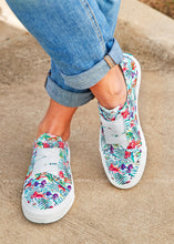 Load image into Gallery viewer, Marley Sneaker- OFF WHITE HIBISCUS - FINAL SALE
