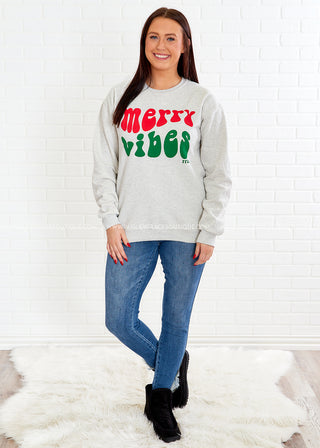 Merry Vibes Sweatshirt - LAST ONE FINAL SALE