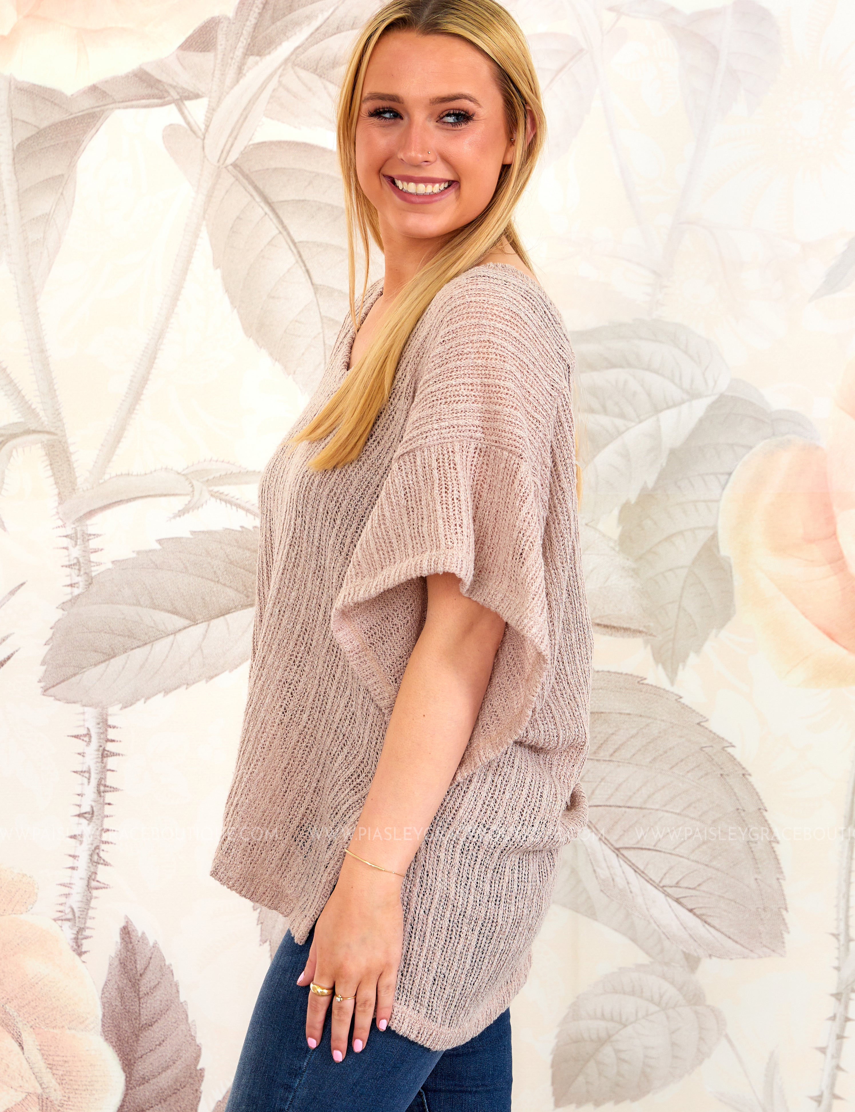 Ingrid Top - Taupe* LAST ONES FINAL SALE *