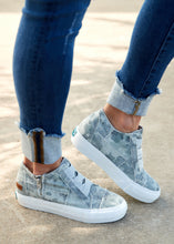 Load image into Gallery viewer, Mamba Wedge Sneaker- GREY CAMO - FINAL SALE - FINAL SALE

