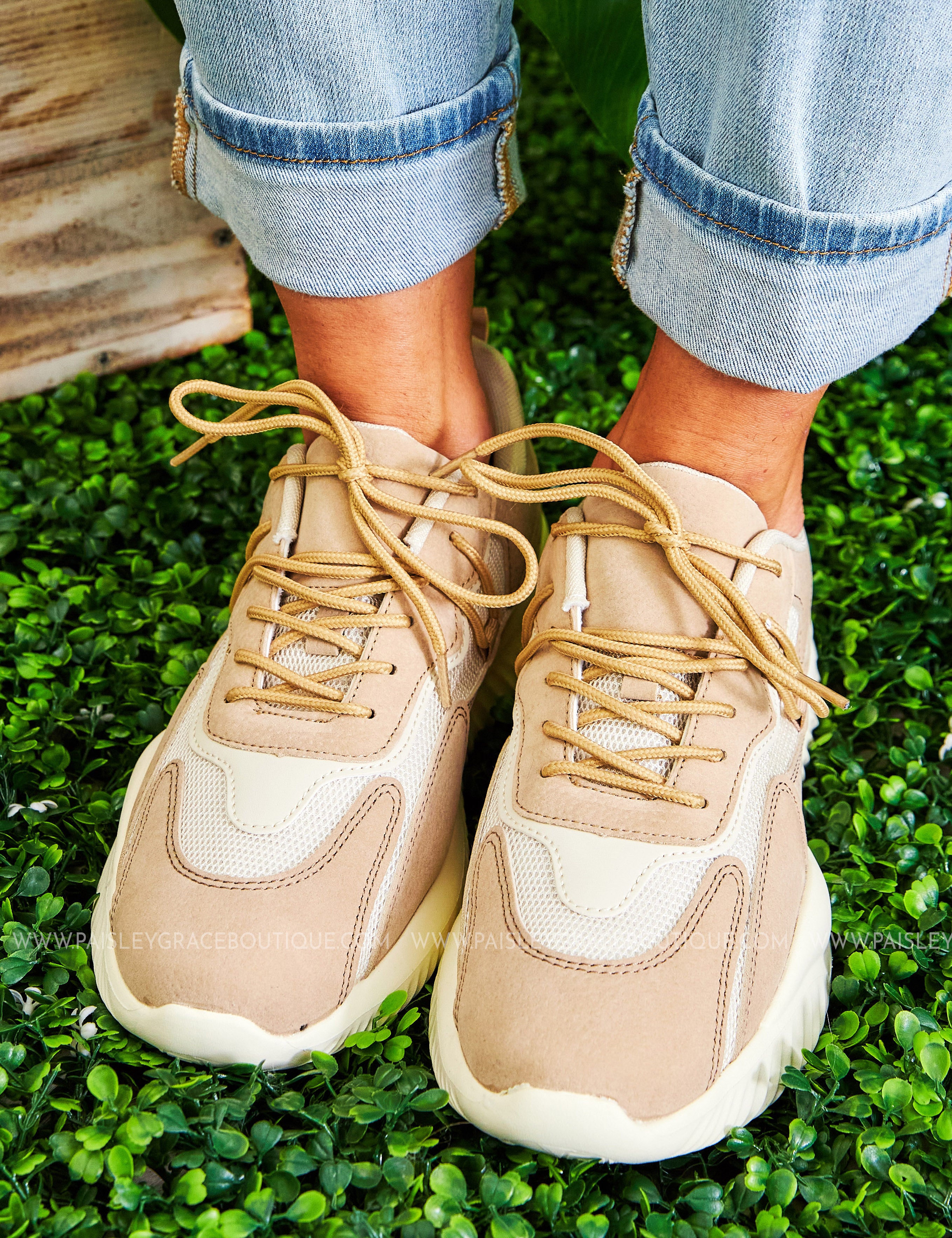 Marathon Sneakers - TAUPE* LAST ONES FINAL SALE *