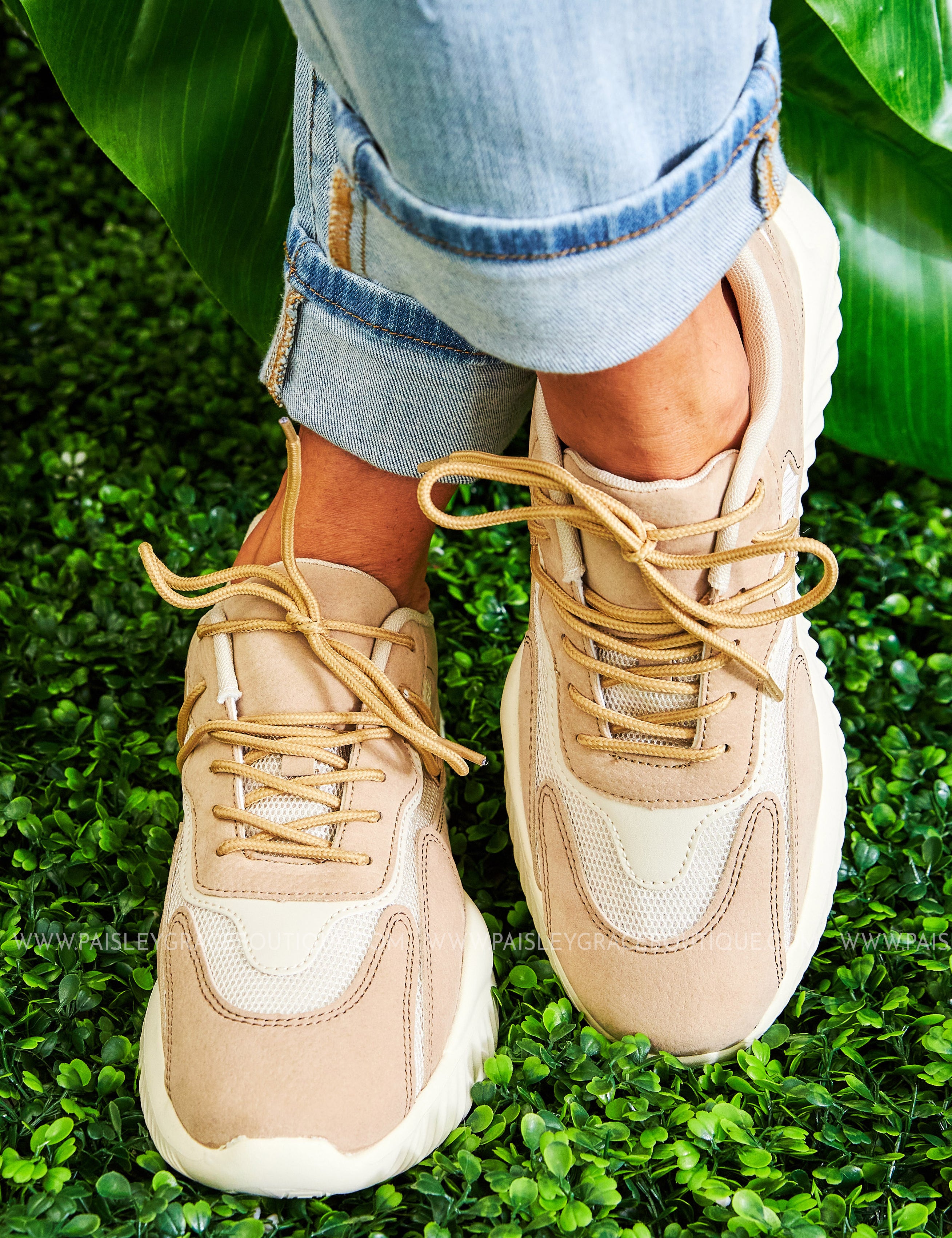 Marathon Sneakers - TAUPE* LAST ONES FINAL SALE *