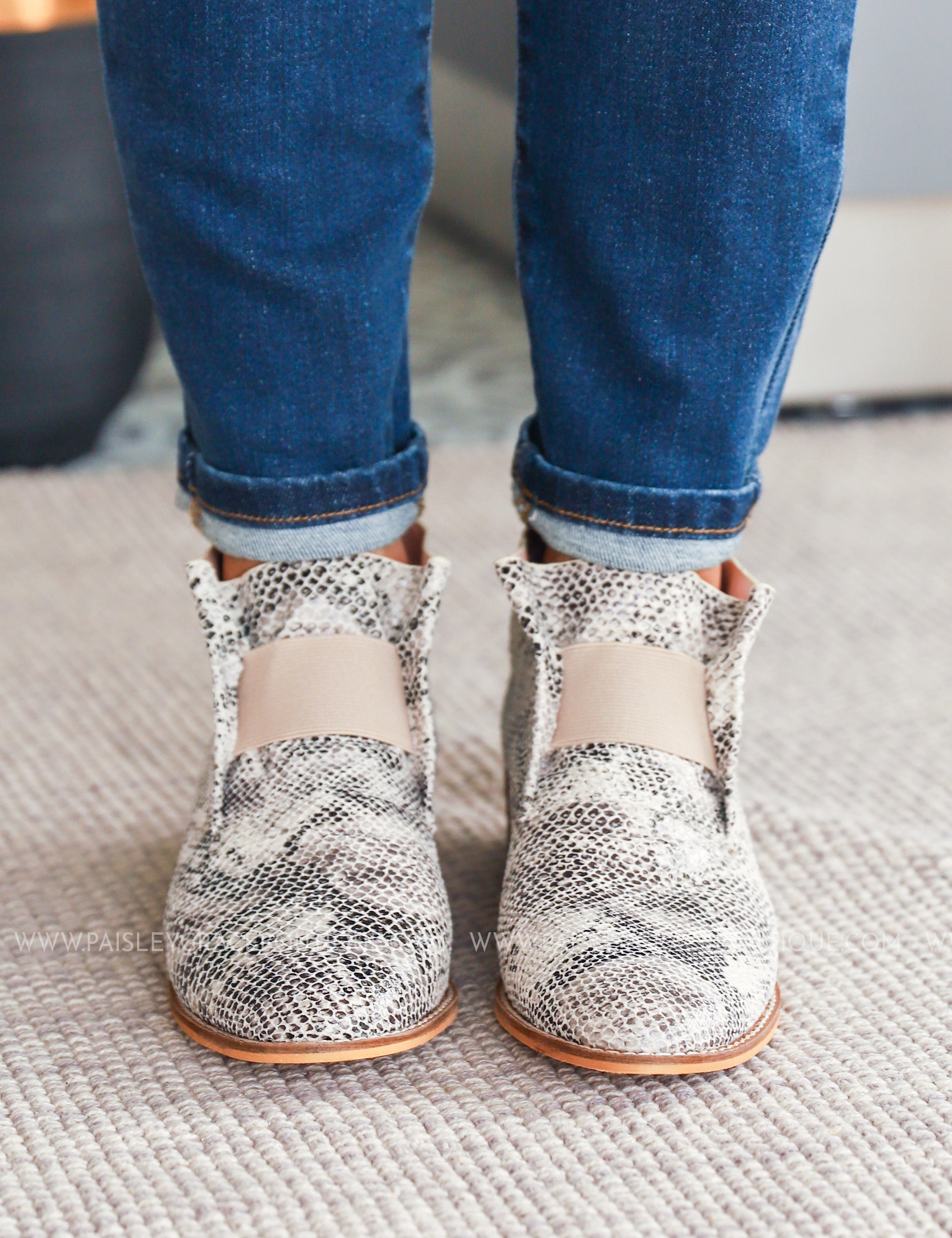 Ellison Bootie-SNAKE* LAST ONES FINAL SALE *