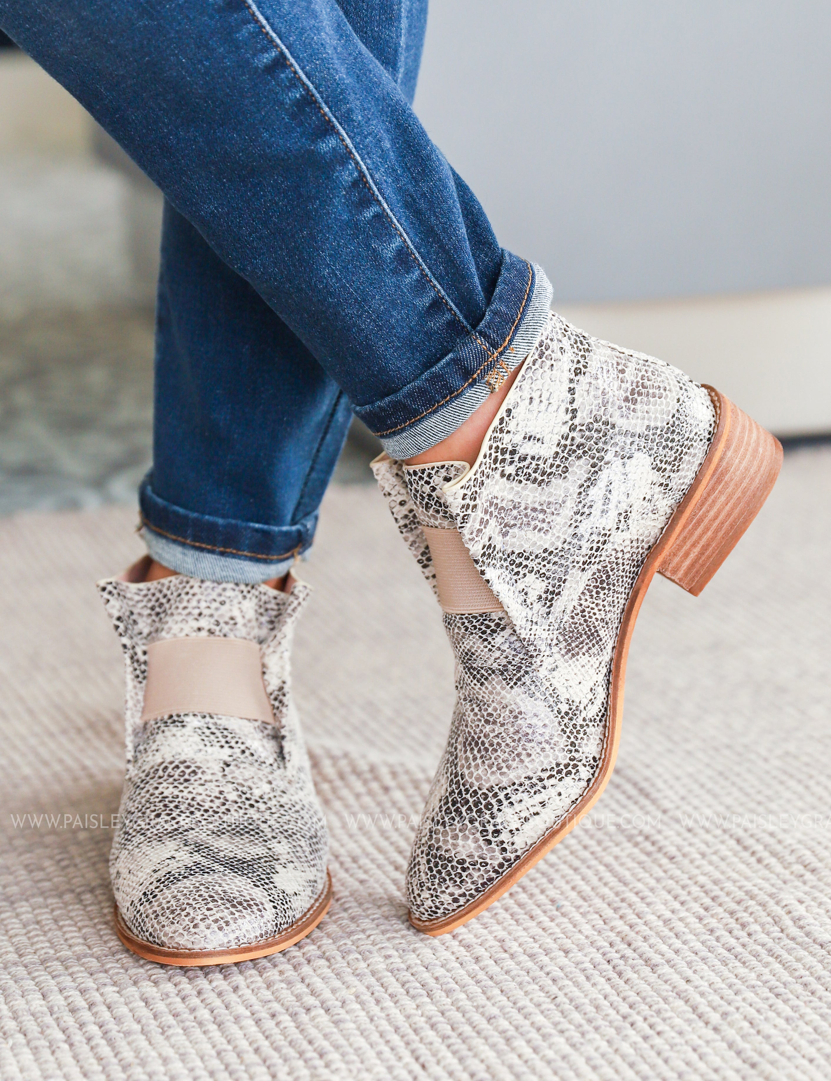 Ellison Bootie-SNAKE* LAST ONES FINAL SALE *