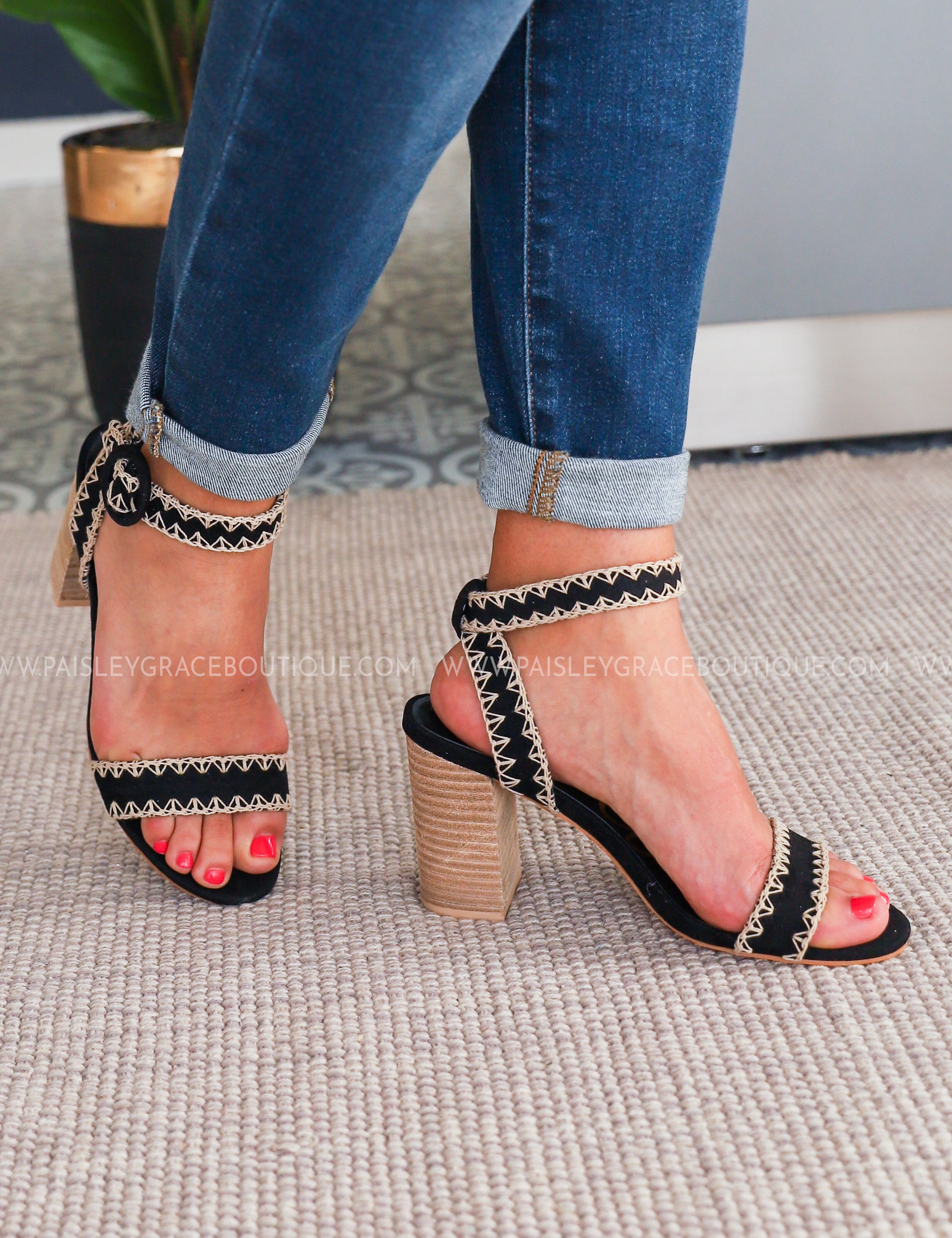 Cora Heel-BLACK* LAST ONES FINAL SALE *
