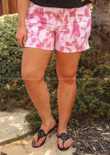 Load image into Gallery viewer, Cammy Tie Dye Shorts-Rose - FINAL SALE
