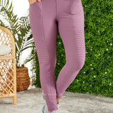 Mauve Moto Leggings* LAST ONES FINAL SALE *