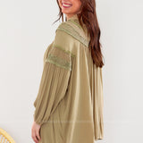So Into You Top - Dusty Olive - LAST ONES FINAL SALE