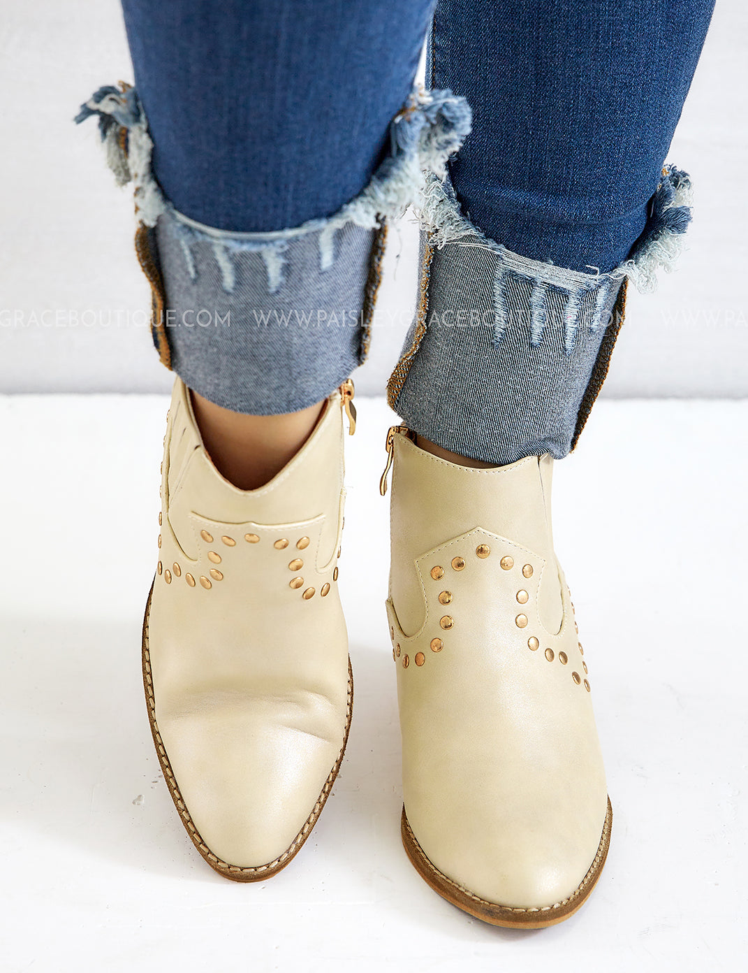 On Fleek Boots - Off White* LAST ONES FINAL SALE * - ALL STAR SALE