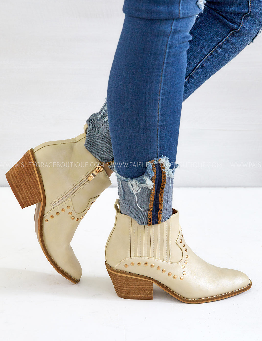 On Fleek Boots - Off White* LAST ONES FINAL SALE * - ALL STAR SALE