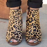 Kuda Peep Toe Leather Wedge - LAST ONES FINAL SALE - ALL STAR SALE