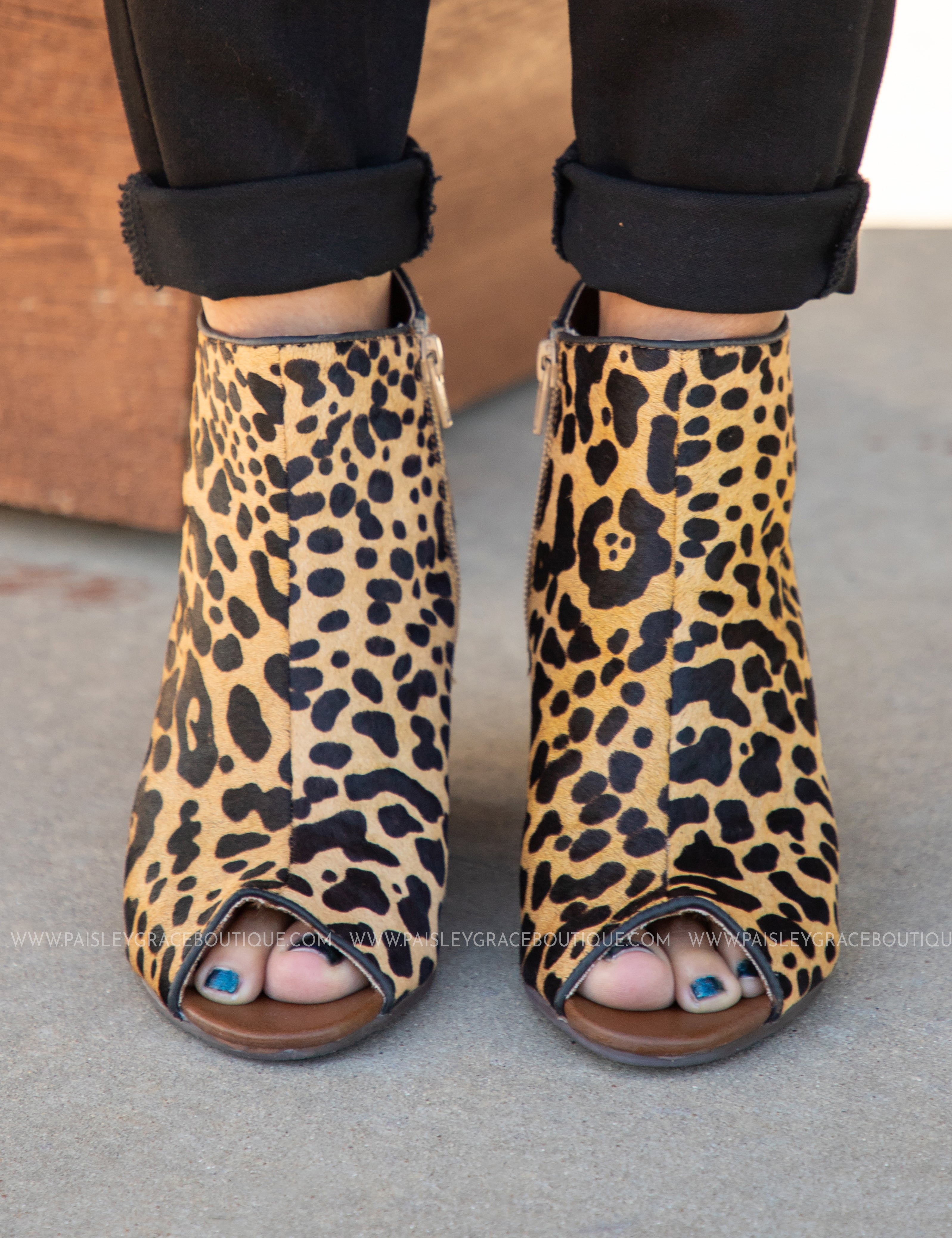 Kuda Peep Toe Leather Wedge - LAST ONES FINAL SALE - ALL STAR SALE