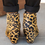 Kuda Peep Toe Leather Wedge - LAST ONES FINAL SALE - ALL STAR SALE
