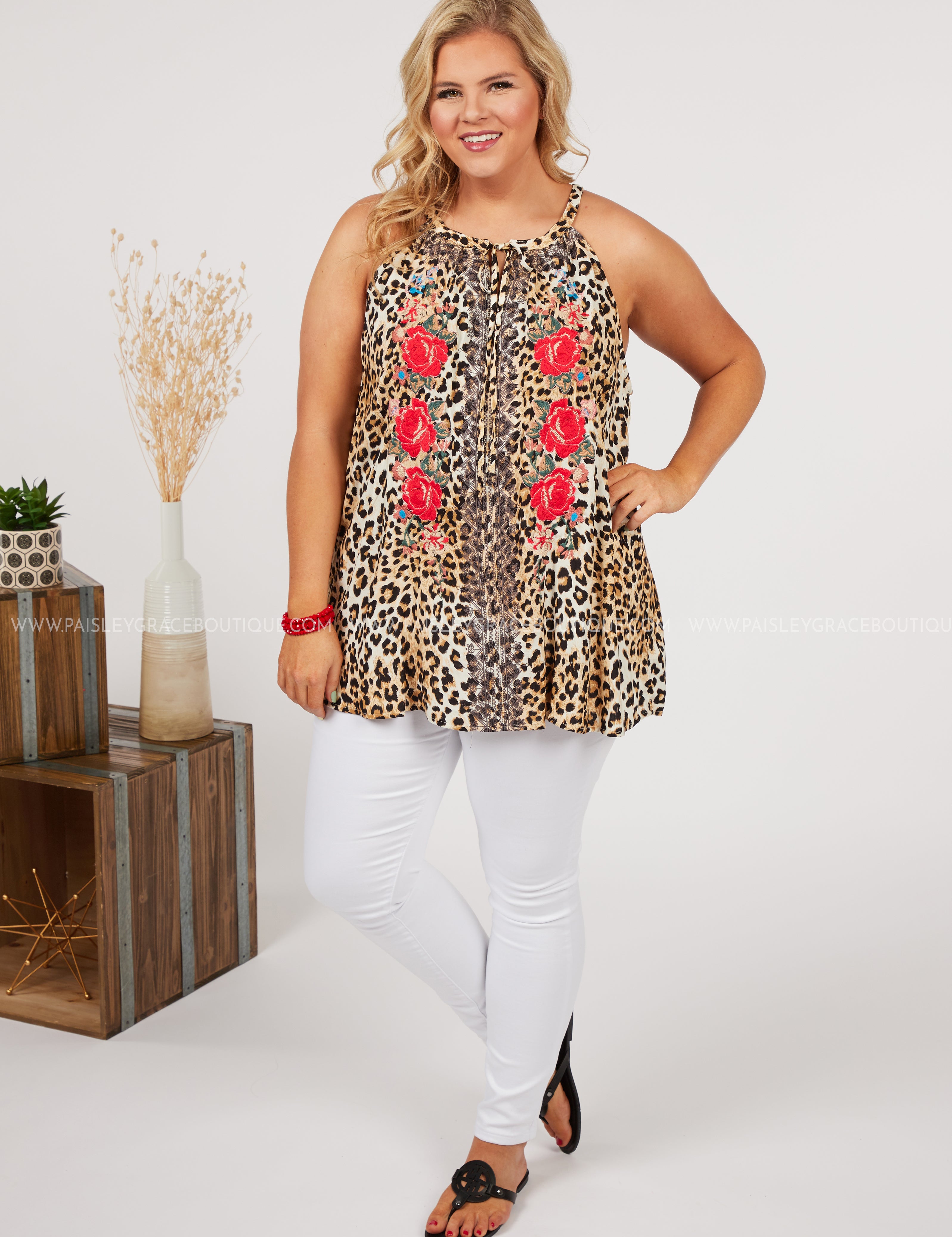 Chasing Rays Embroidered Top - LAST ONES FINAL SALE