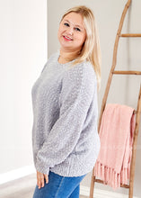 Load image into Gallery viewer, Soft Spot Sweater-GREY- FINAL SALE
