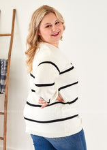 Load image into Gallery viewer, Sutton Stripe Sweater-BLACK - FINAL SALE  -- WS23

