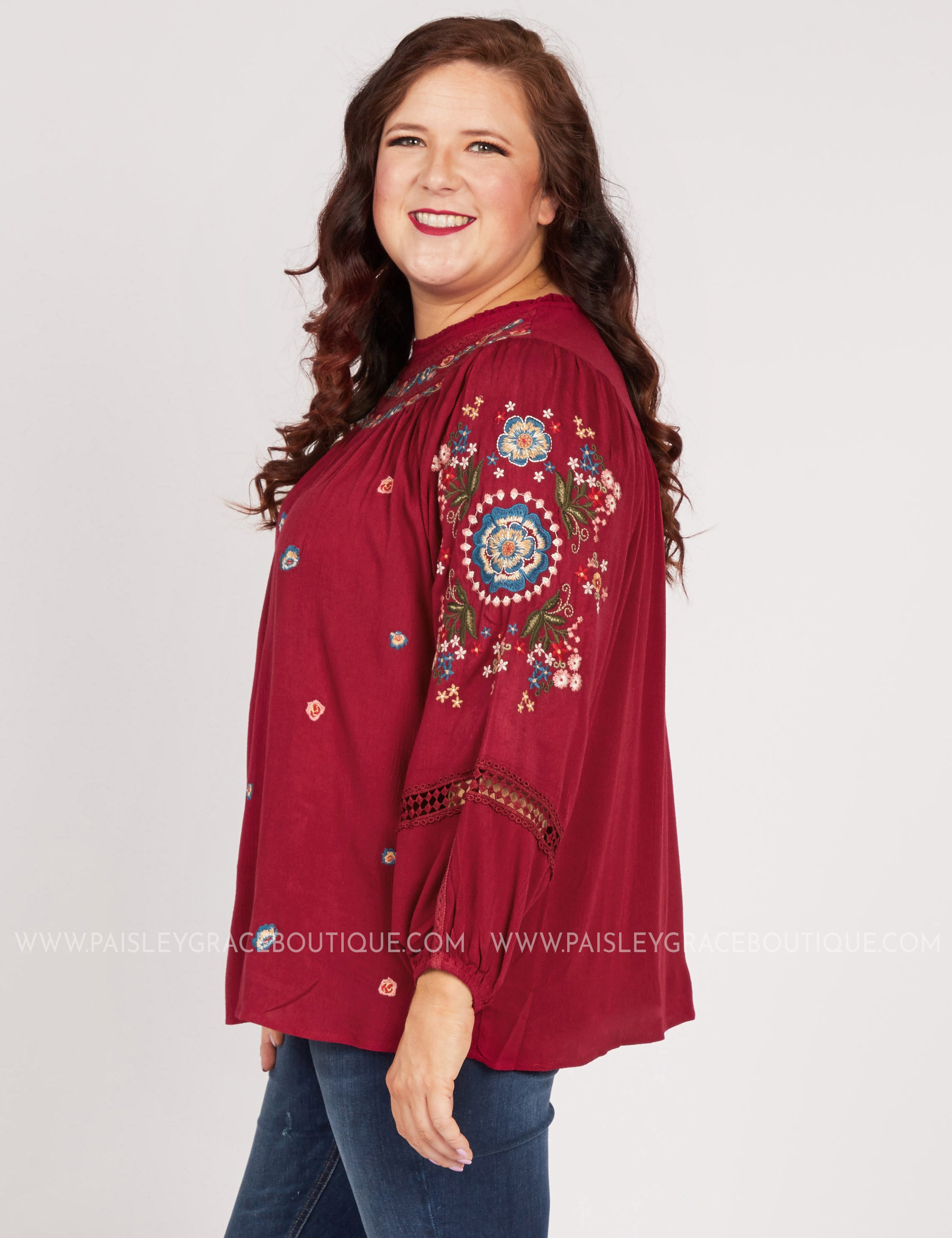 Wine About It Embroidered Top - LAST ONES FINAL SALE