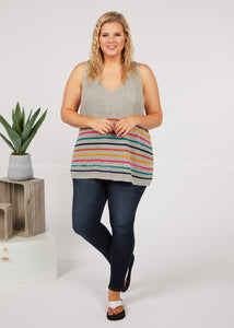 Lined Up Tank - FINAL SALE CLEARANCE