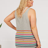 Lined Up Tank* LAST ONES FINAL SALE *