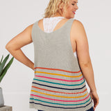 Lined Up Tank* LAST ONES FINAL SALE *