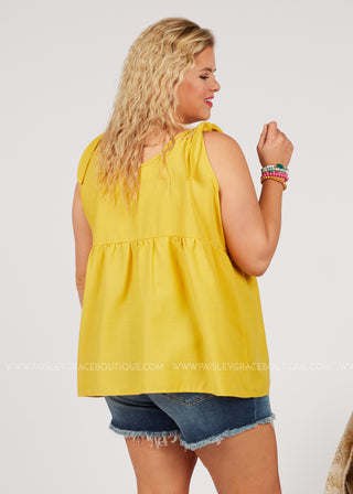 Patio Party Embroidered Top - FINAL SALE