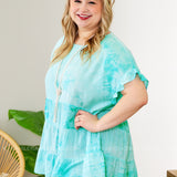 Maliyah Top- AQUA* LAST ONES FINAL SALE *