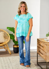 Load image into Gallery viewer, Maliyah Top- AQUA  - FINAL SALE CLEARANCE
