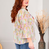 CeCe Embroidered Top - LAST ONES FINAL SALE