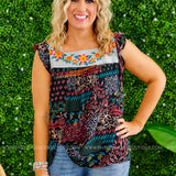 Magic Hour Embroidered Top - LAST ONES FINAL SALE