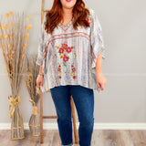 Smooth Talker Embroidered Top* FINAL SALE *