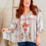 Smooth Talker Embroidered Top* FINAL SALE *